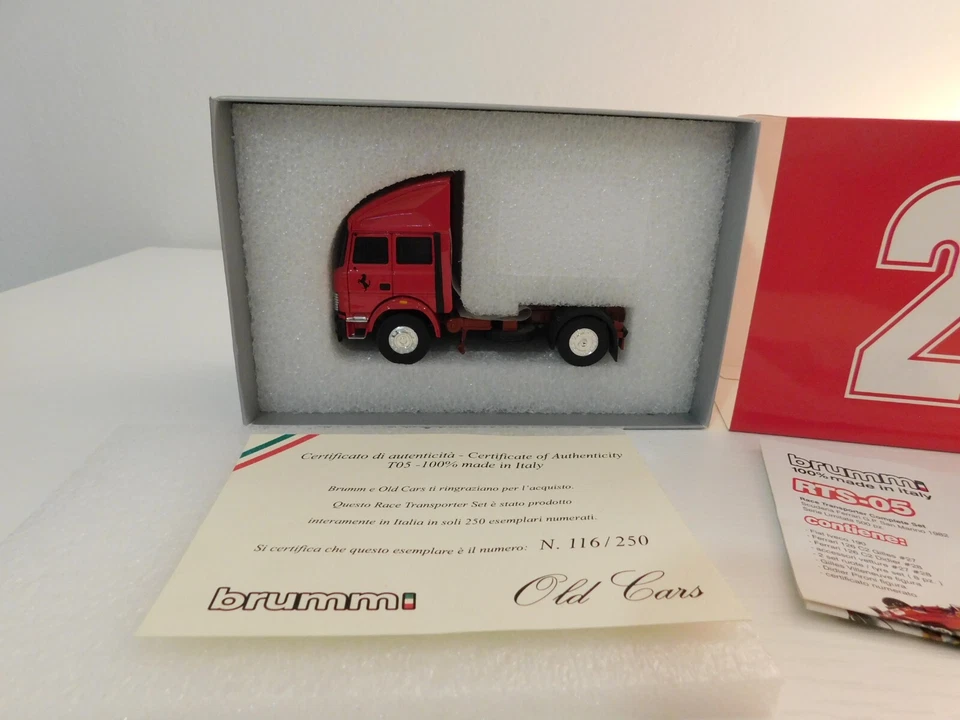 Old Cars Brumm Fiat Iveco 190 Scuderia Ferrari nr.116/250 scala 1:43 - Immagine 2 di 3