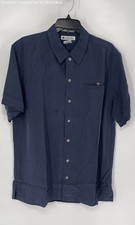 Columbia Men's Dark Blue Button Up Sz M