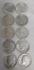 Lot of 10 - U.S. 90% Silver Roosevelt Dimes 1950-1959 PD+ S Mints $1 Face #14