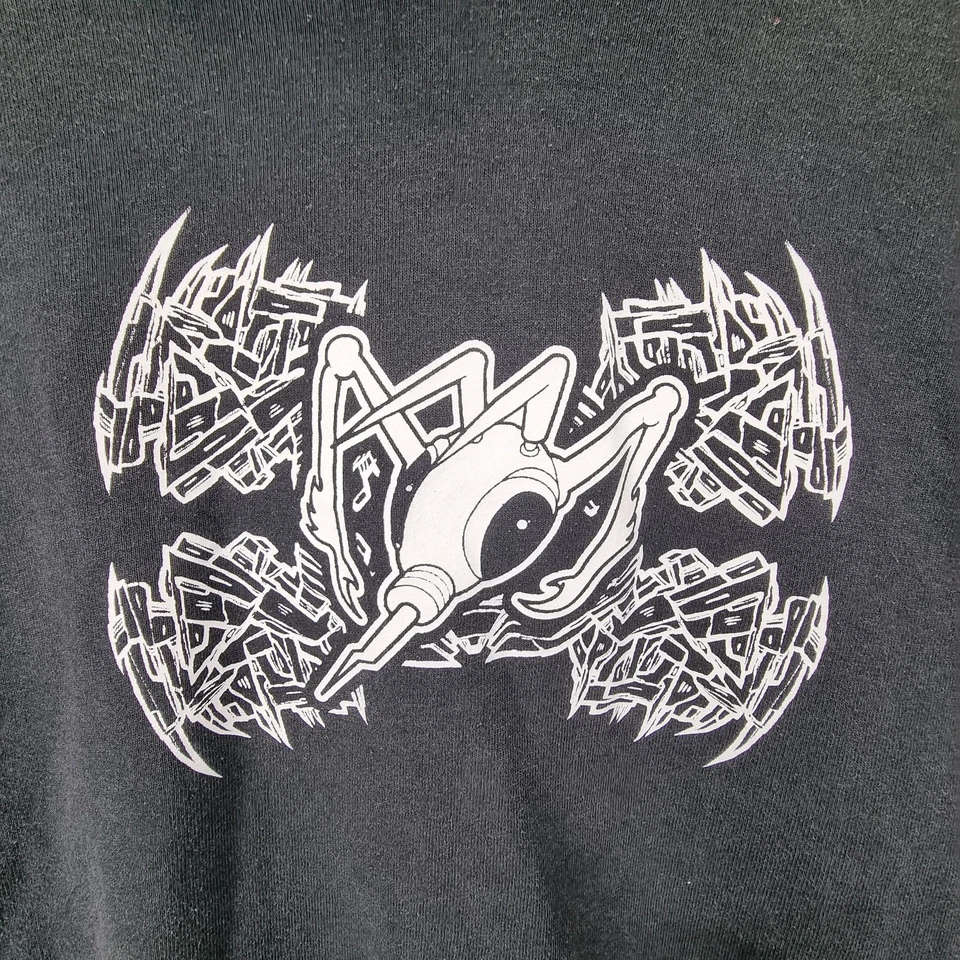 Epileptik Tour 2004 Hoodie Sweatshirt Mens XL Black Centre Print Y2 Vintage - Image 4 of 4