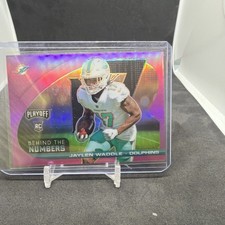 2021 Panini Playoff - Behind the Numbers Jaylen Waddle #BTN-JWA Pink Prizm (RC)