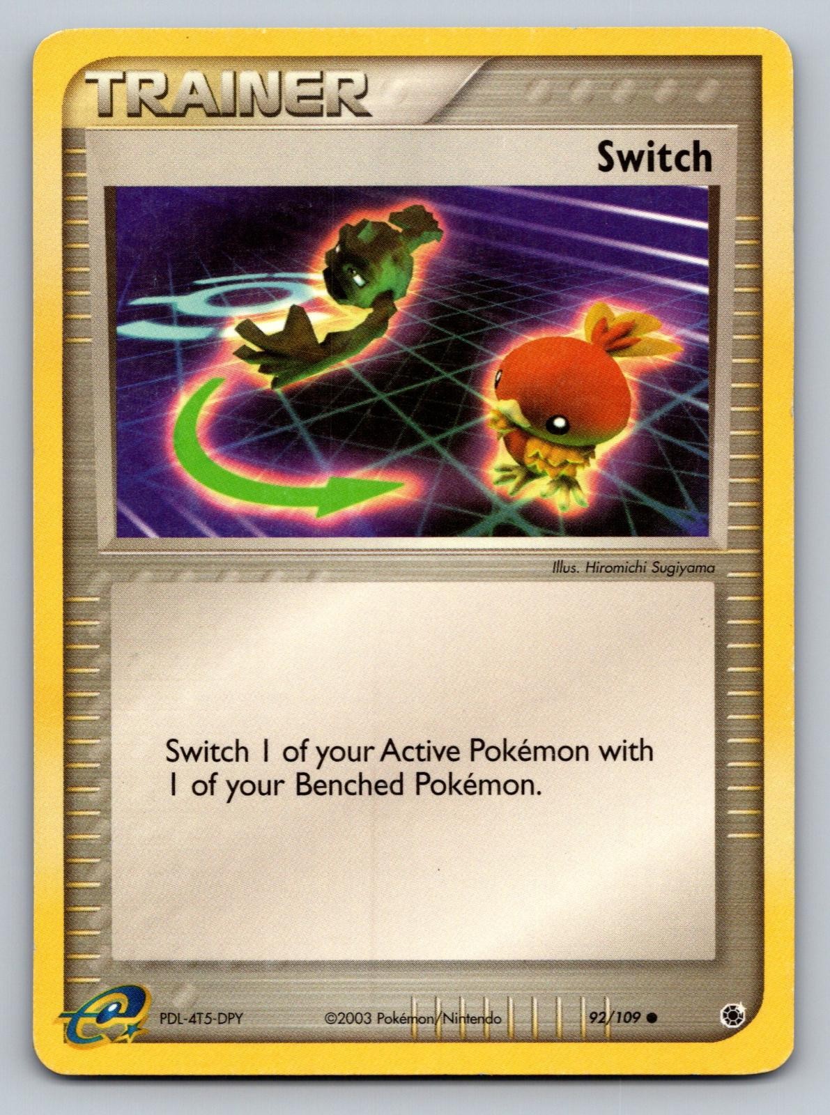 Switch 92/109 Common Ruby & Sapphire Pokemon Moderately Played