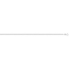 Men's Sterling Silver Curb Chain Necklace 0.3mm – Classic Polished Link Design