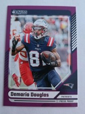 2024 Panini Donruss Purple Press Proof Demario Douglas #91 New England Patriots