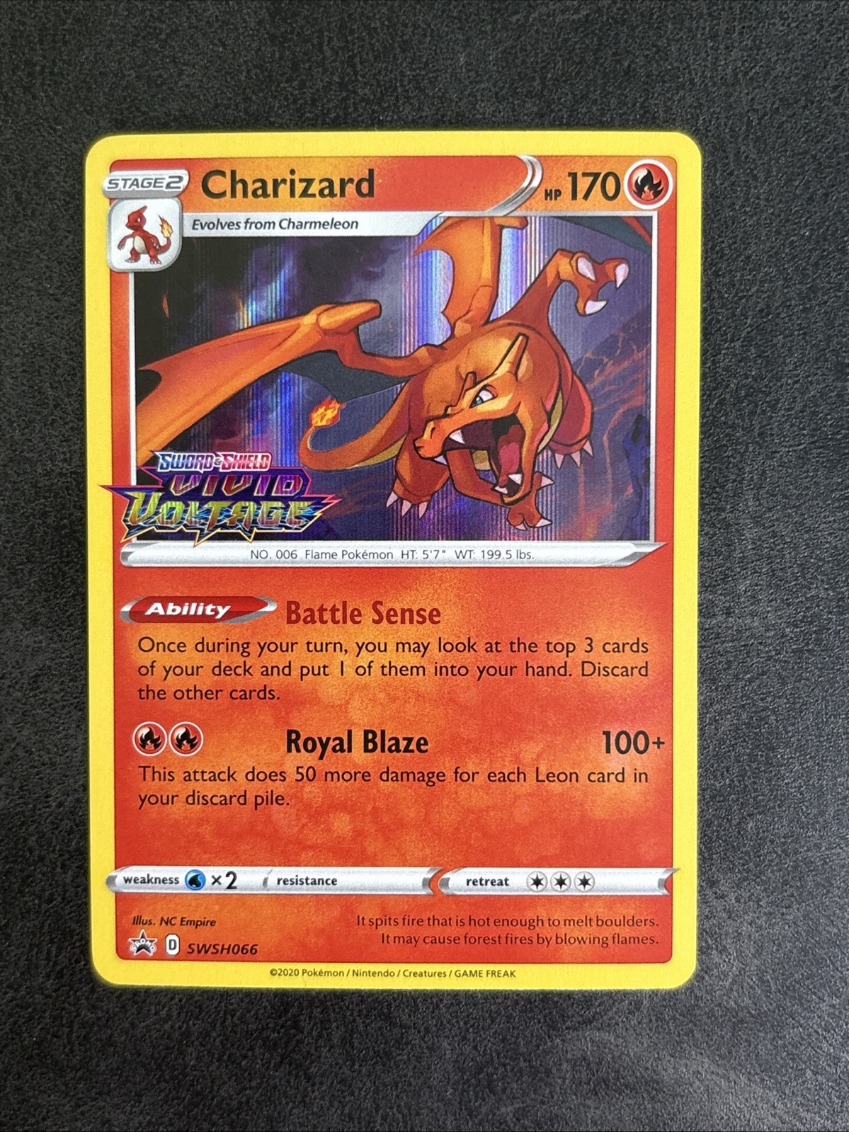Charizard - (Prerelease) SWSH066 SWSH: Sword & Shield Promo Cards Holo