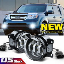 Front Led Fog Lights Clear Bumper Lamp For Honda Pilot 2012-2015 Front Led Fog Lights Clear Bumper Lamp For Honda Pilot 2012-2015