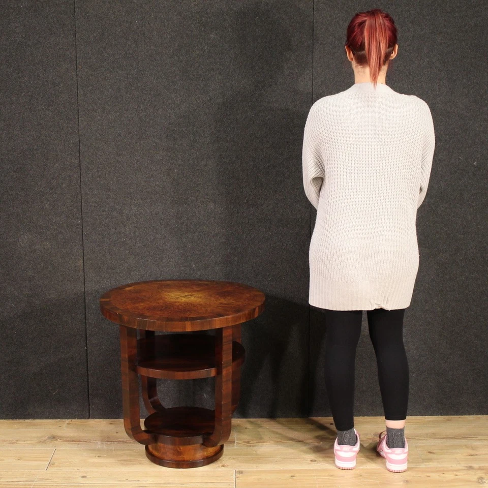 Table d'appoint art deco de salon meuble vintage art 20ème siècle italienne - Photo 2/4