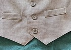 Van Heusen Boys 2T 4 Piece Vest Set, Gray Beige Pink, Formal Wedding Outfit — photo 3