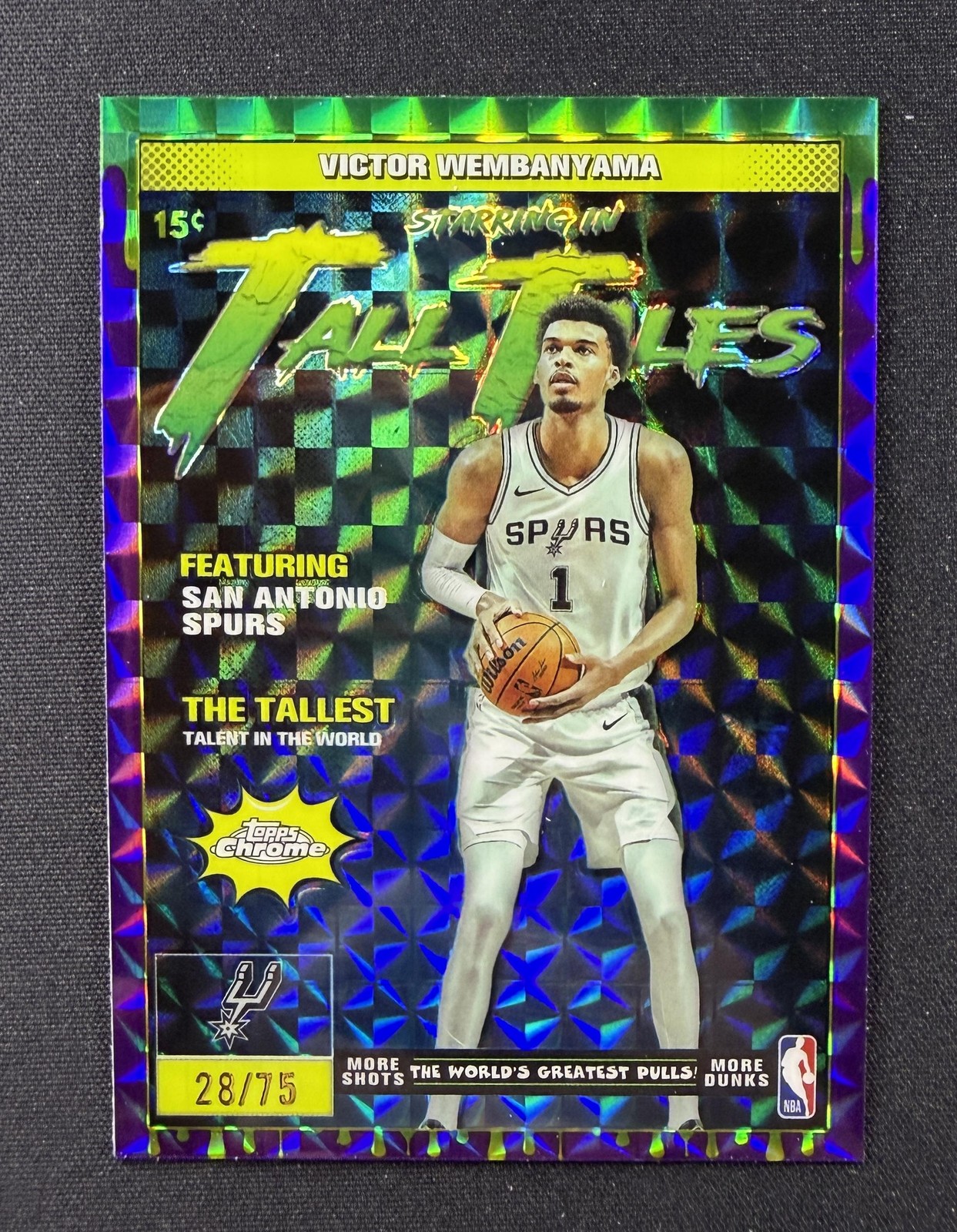 Victor Wembanyama 2025 Topps Chrome #TT-4 Tall Tales - Purple