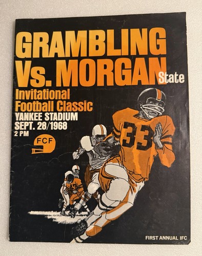 1968 Grambling vs Morgan State Program Yankee Stadium HBCU NYC 1st Invitational