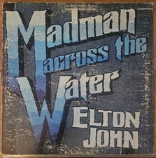 Elton John Madman Across the Water" 1971 Vinyl LP Uni Records 93120 Gatefold