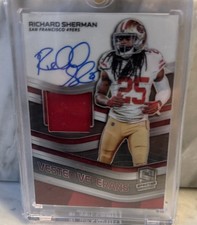 2019 Panini Spectra - Vested Veterans Autographs Richard Sherman #VV-RS /25 (AU,