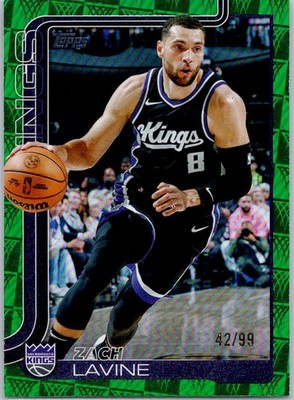 2025-26 Topps Season Tip Off Green Foilboard #163 Zach LaVine #/99 Kings