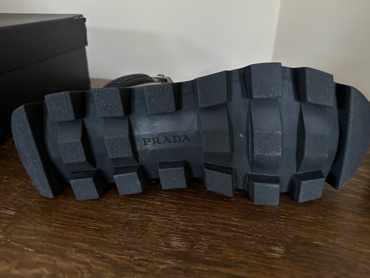 Prada Men's Brown Leather Chunky Sole Hiking Boots with Box, Size UK 10, EU 44 thumbnail 10