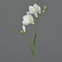 Artplants Kunst Freesie Marusha, Weiß, 65Cm, Ø7Cm
