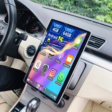 Android 15 Carplay Double 2DIN Rotatable 10.1" Touch Screen Car Stereo Radio GPS
