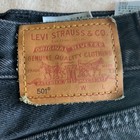 Woman’s Levi’s Black Denim Factory Distressed Shorts Size 30 Button Up Fly — photo 9