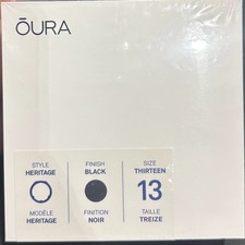 Oura Ring Gen 3 Heritage Black Size 13 with Charging Base