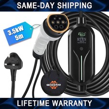EV Charging Cable Type 2 UK Plug 3 Pin Electric Vehicle Car Charger Portable 13A