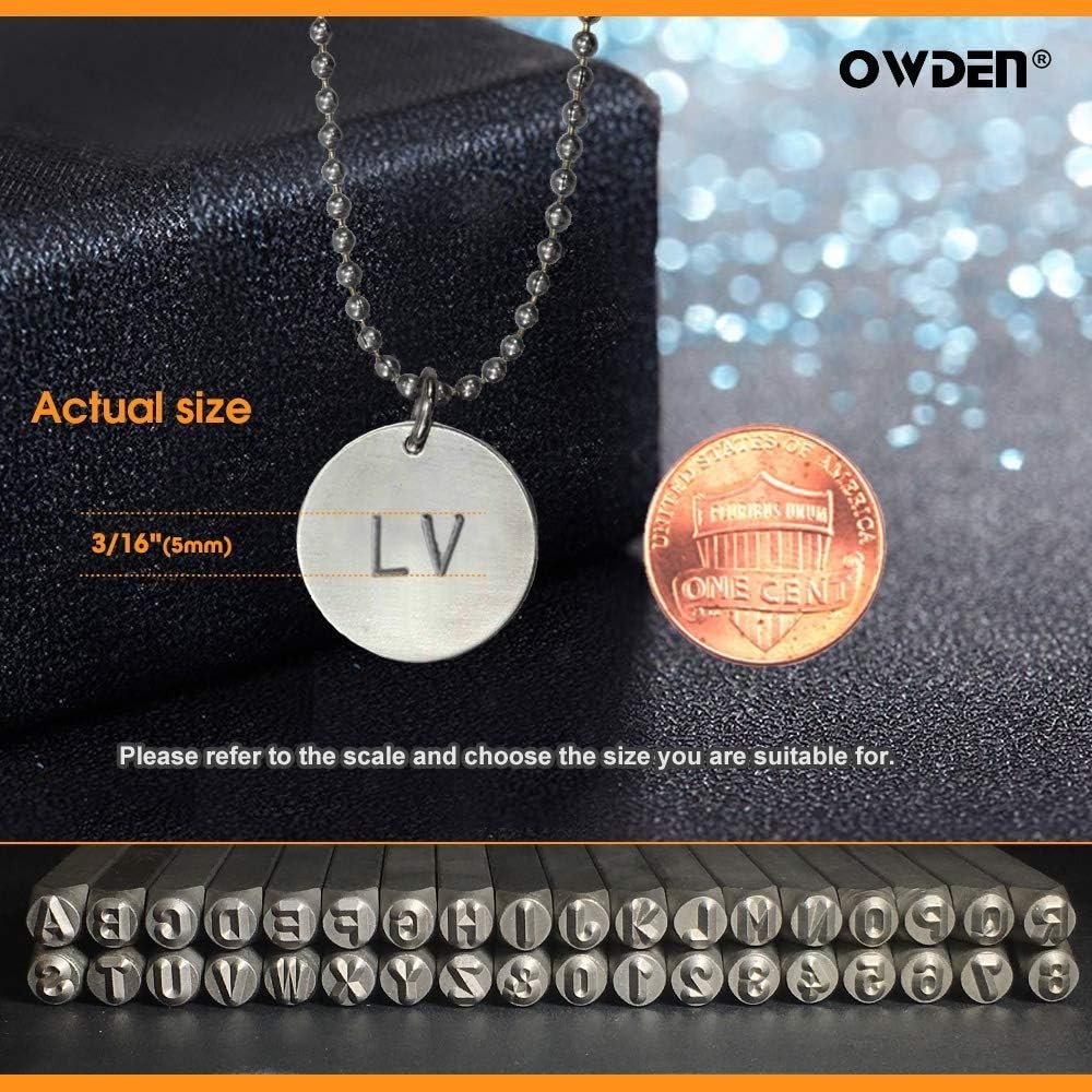 Metal Stamps Set 36Pcs Steel Number Letter Punching Jewelry Craft HRC 58-62