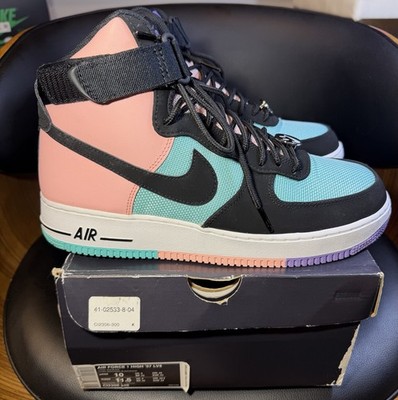 NIKE AIR FORCE 1 HIGH 07 LV8 ''HAVE A NIKE DAY'' JADE-BLACK SZ 10 CI2306-300 Box