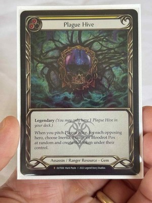 Plague Hive Rainbow Foil Outsiders Fable Flesh and Blood TCG FAB