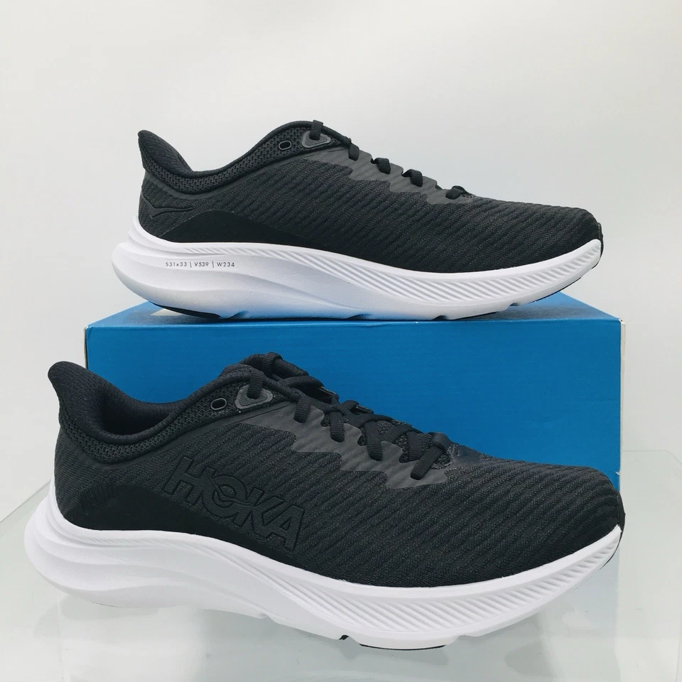 Hoka One One Solimar - Negro/Blanco - Zapatos para correr para hombre 9,5 EE ancho Foto 3 de 4
