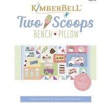 Kimberbell Two Scoops Embroidery Cd, Fabric Kit , Embellishment Kit Bench Pillow
