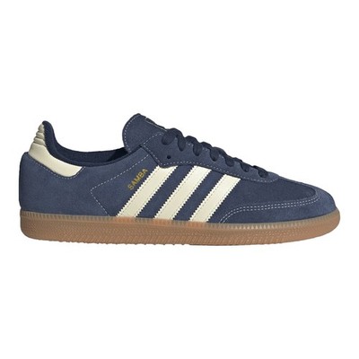 ADIDAS SAMBA OG Men Sz 8-14 Lace Up Shoe Night Indigo Warm Vanilla Gum KK2273