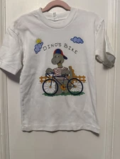 Tyrannosaurus Rex Boys T-Rex  Bike TShirt Size Medium 7 / 8 