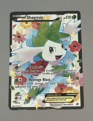 Pokemon Shaymin EX 106/108 XY Roaring Skies Full Art Holo Ultra Rare English