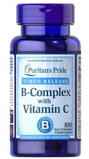 Puritan's Pride Vitamin B-Complex  Vitamin C Time Release - 100 Caplets