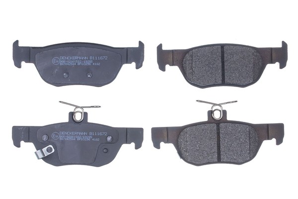 Denckermann Bremsbelagsatz Scheibenbremse B111672 FüR Mazda CX 30 DM DT ED BP MX-image