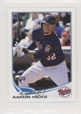 2013 Topps Mini Aaron Hicks #346 Rookie RC 7m3