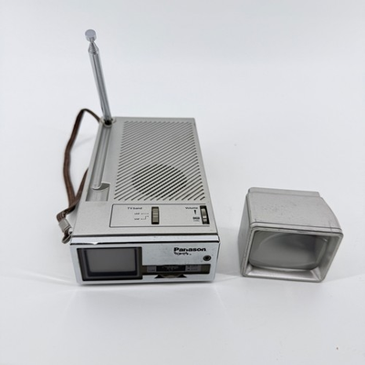 #ad Panasonic Travelvision TR 1010P Portable TV Silver Vintage 1982 CRT Japan Tech $69.99