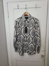 American Breed Smart Shirt Black/White Paisle...