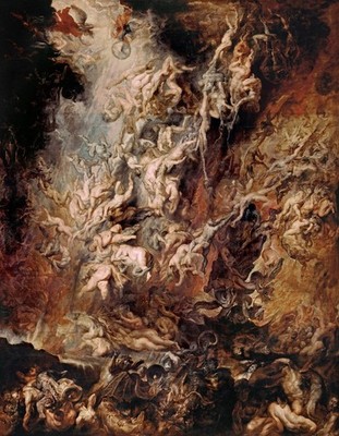 Paul Rubens - The Fall of the Damned A1-A4 Poster Art Painting Master Fine Class