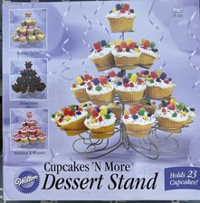 Wilton Cupcake Stand Dessert Treat Four Tier Holds 23 Cupcakes 307-826