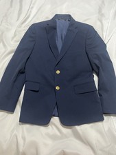 Michael Kors Childrens Boys Two Button Blazer Jacket Navy Blue Size 14R