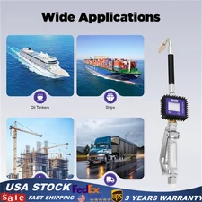 Digital Oil Control Valve Meter Nozzle Pneumatic Oil Gun with 1/2in NPT Inlet