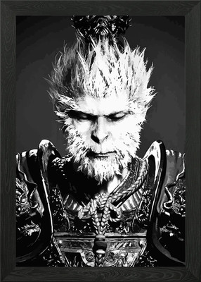 Monkey King Digital Art Gerahmtes Wandbild Poster Leinwanddruck Bild