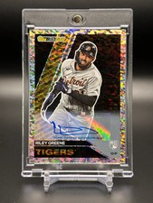 POP 1 -Riley Greene 2023 Topps Black Gold #BG-11 Foil Auto /25 RC Detroit Tigers
