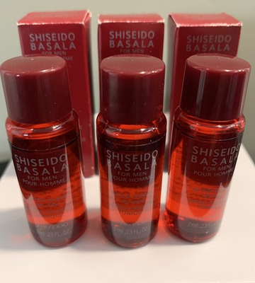 #ad Set Of 3 Shiseido Basala After Shave Splash For Men 7 ML .23 Fl. Oz.Very Rare $69.10