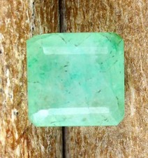 Natürliches Grün Smaragd 3.70 Karat Oktagon Edelstein Certified T14117 Verlobung