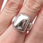 ESPO Joseph Esposito 925 Sterling Silver Vintage Modernist Oxidized Ring Size 7