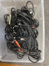 lot of 17 Instrument and Microphone cables and adapters
