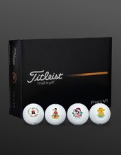 Titleist Pro V1 - Scotty Cameron Clause Co Holiday Design - 4 Balls