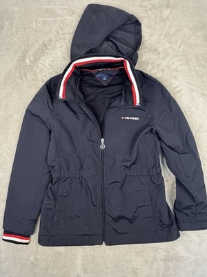 Tommy Hilfiger Windbreaker Damen Gr. S Dunkelblau | Leichte Jacke | Top Zustand