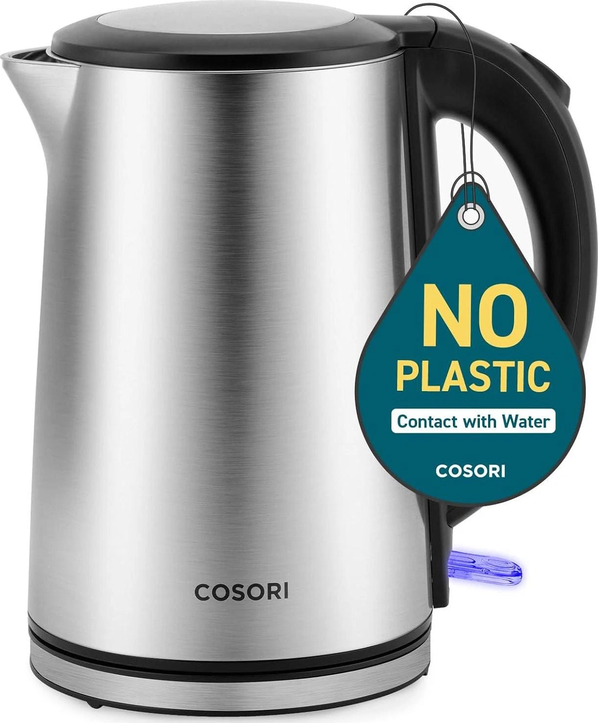 COSORI Electric Kettle, Cool-Touch Double Wall Stainless Steel Insulated, Shut