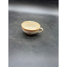 Vintage Miniature Porcelain Tea Cup Floral Hand Painted Dollhouse Collectible